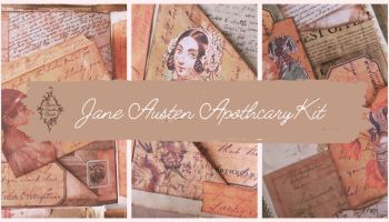 Jane Austen Apothecary Journal Kit ElaineHowlinStudio blog